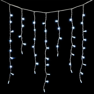 Электрогирлянда Бахрома, каучук, 3,2х0,9 м., бел. пр., белый, LaitCom, арт. LL232-8-2W 04-012