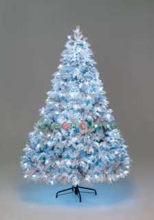 Искусственная ель Камчатская заснеженная, 330 холодных белых Led ламп, 180 см., арт. 178180