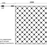 Светодиодная сетка модульная, 2х2 м., белый, LaitCom, арт. NTL256M-10-2W 17-009