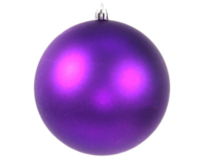 Пластиковый шар 150 мм., фиолетовый, матовый, Ели Пенери, арт. JNPM-15-P
