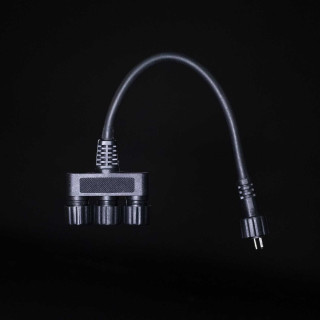 Разветвитель 3-х лучевой для нитей без динамики, Провод Черный Каучук, IP65, арт. EC3-20 05-029