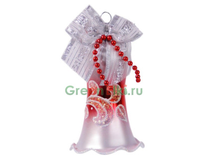 Елочное украшение Колокольчик Эхо 8,5 см., красный, Елочка, арт. С 505-красный