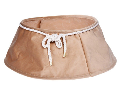 Декоративная юбка для основания елки Кокетка, бежевая 60 см, Koopman International арт. AAE323440