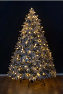 Искусственная ель Камчатская заснеженная, 585 теплых белых Led ламп, 240 см, арт. 134240