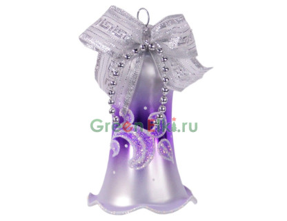 Елочное украшение Колокольчик Эхо 8,5 см., фиолетовый, Елочка, арт. С 505-фиолетовый