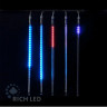 Светодиодные тающие сосульки Rich LED, витая форма, комплект 10 шт. по 50 см, RGB, 12 B, соединяемый, арт. RL-MT10*0.5C-12V-W/RGB