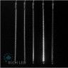 Светодиодные тающие сосульки Rich LED, витая форма, комплект 10 шт. по 50 см, белый, 12 B, соединяемый, арт. RL-MT10*0.5C-12V-W/W