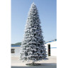 Искусственная ель "Альпийская" заснеженная с лампочками (РЕ+резина) 4 м.
