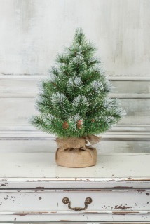 Искусственная сосна Скарлетт в мешочке с инеем 90 см., арт. 96090