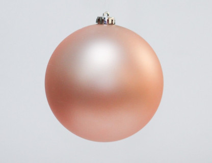 Однотонный пластиковый шар 150 мм, матовый, светло-розовый, арт. 1131355