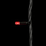 Светодиодная нить, с мерцанием, 10 м., 100 LED, каучук, черн. пр., красный, Laitcom, арт. LL100BL-1-2R 04-045