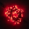 Светодиодная нить, с мерцанием, 10 м., 100 LED, каучук, черн. пр., красный, Laitcom, арт. LL100BL-1-2R 04-045