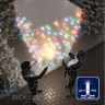 Светодиодная гирлянда Rich LED 10 м, 100 LED, 220 В, соединяемая, влагозащитный колпачок, мульти, белый провод, арт. RL-S10C-220V-CW/M