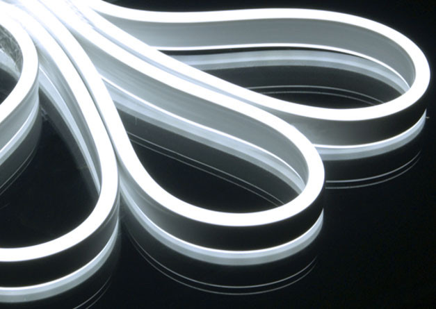 Светодиодный Гибкий Неон Rich LED, двухсторонний, белый, кратность резки 1 метр,  размер 8*16 мм, 220 В, 50 м, арт. RL-FX816D-120-220V-W/W