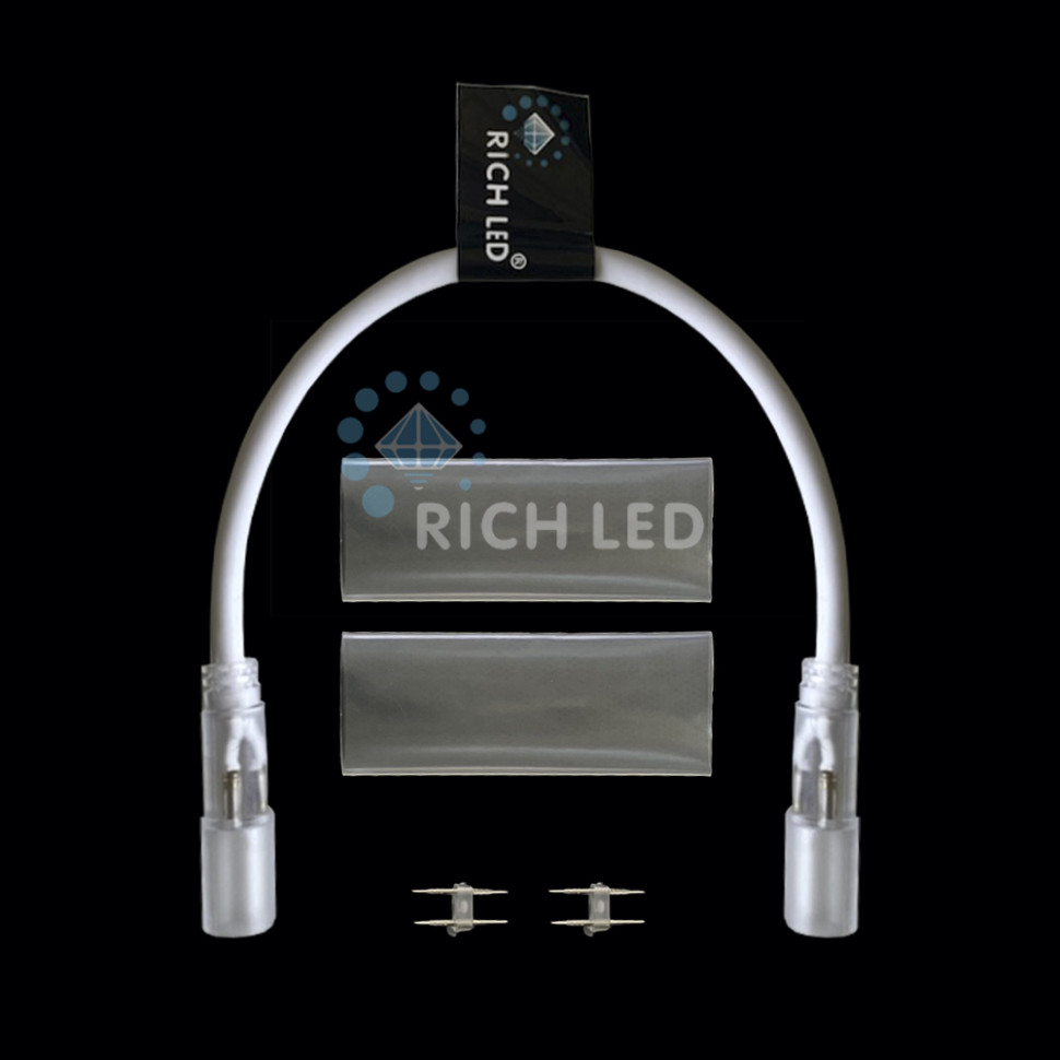 Соединитель дюралайт-дюралайт, 30 см, белый, арт. RL-EC2-030-DL-W