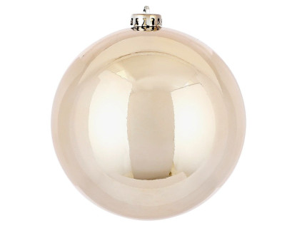 Однотонный пластиковый шар 150 мм, глянцевый, шампань, арт. 1082364-02