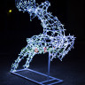 Светодиодная фигура Олень Прыгун, высота 1,9 м 