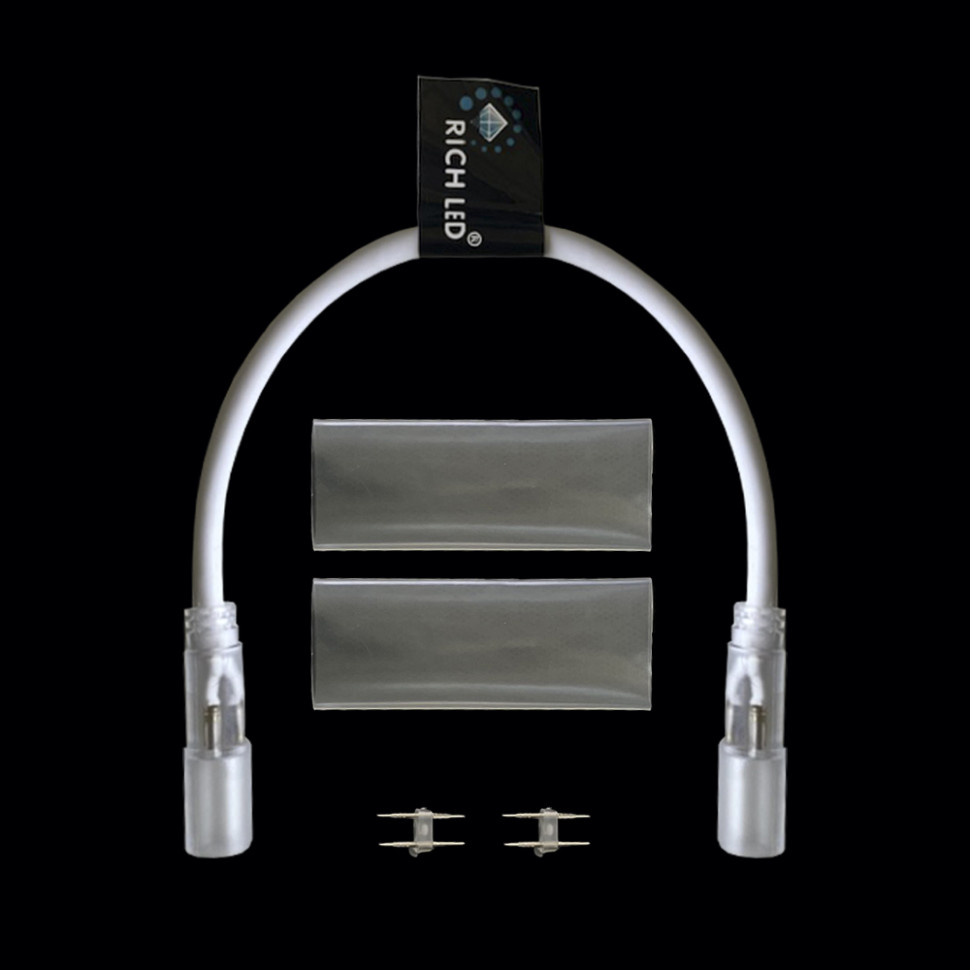 Соединитель дюралайт-дюралайт, 50 см, белый, арт. RL-EC2-050-DL-W