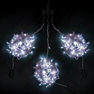 Комплект гирлянд, 3x20 м., 600 Led, прзр. пр., белый, LaitCom, арт. KDD600C-10-1W 03-037