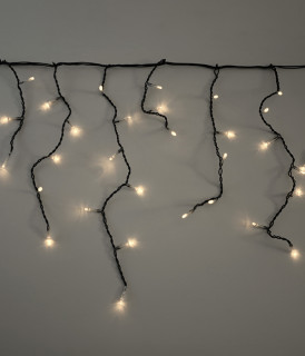 Электрогирлянда Бахрома 3,1х0,5 м. 24V, черный пр., теплый белый цв., LaitCom, арт. PIL150-11-1WW 02-091