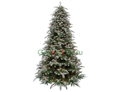 Искусственная светодиодная ель Нормандия Пушистая Заснеженная 2,15 м, тепло белые 288 Led лампы, арт. 72001