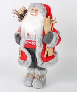 Новогодний дед мороз 60 см в красном наряде.