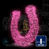Светодиодная гирлянда Rich LED 10 м, 100 LED, 220 В, соединяемая, влагозащитный колпачок, розовая, белый провод, арт. RL-S10C-220V-CW/P