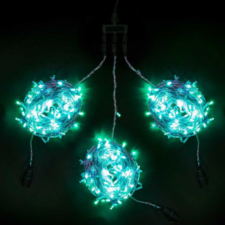 Комплект гирлянд, 3x20 м., 600 Led, прзр. пр., зеленый, LaitCom, арт. KDD600C-10-1G 03-038