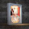Светодиодная фоторамка Love, 3AАA, теплый белый, Laitcom, арт. I2826 24-080