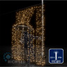 Светодиодный занавес Rich LED 2*3 м, желтый, мерцающий, прозрачный провод, арт. RL-C2*3F-T/Y