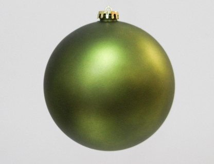 Однотонный пластиковый шар 150 мм, матовый, зеленый, арт. 1131363