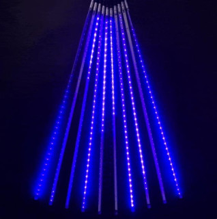 Гирлянда тающие сосульки, 10х0,8 м., 720LED, 24V, синий, Laitcom, арт. CCL720-10-1B 15-052