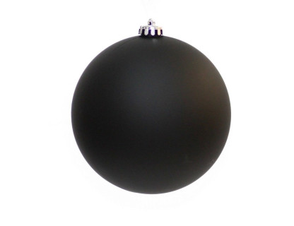 Однотонный пластиковый шар 150 мм, матовый, черный, арт. 1131368
