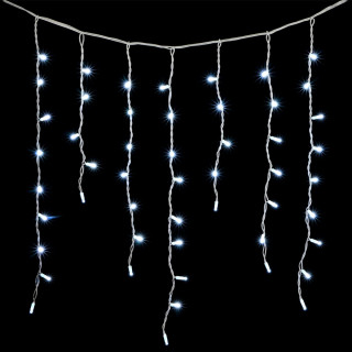 Электрогирлянда Бахрома, каучук, 3,2х0,9 м., бел. пр., белый, LaitCom, арт. LL168-8-2W 04-170