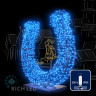 Светодиодная гирлянда Rich LED 10 м, 100 LED, 220 В, соединяемая, влагозащитный колпачок, синяя, прозрачный провод, арт. RL-S10C-220V-CT/B