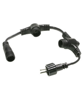 Разветвитель 3-х лучевой, пр. черный ПВХ, LaitCom, арт. PR13-ST 05-056