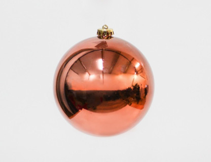 Однотонный пластиковый шар 150 мм, глянцевый, розовый, арт. 1112696-01