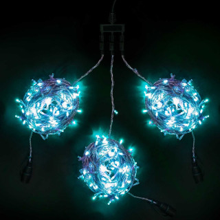 Комплект гирлянд, 3x20 м., 600 Led, прзр. пр., аква, LaitCom, арт. KDD600C-10-1A 03-045