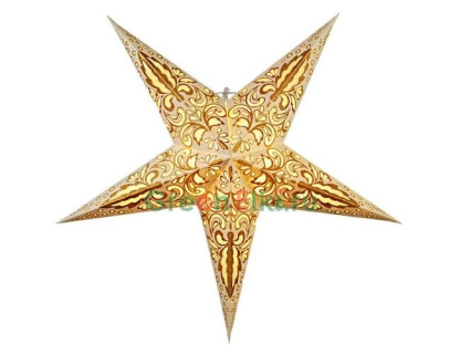 Звезда на подвеске Блэйз золотая 60 см, арт. 500-43