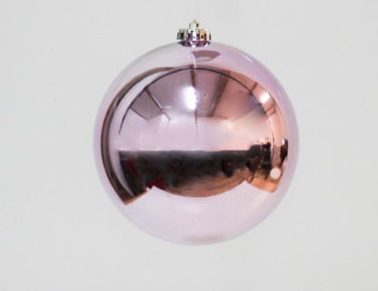 Однотонный пластиковый шар 150 мм, глянцевый, сиреневый, арт. 1112697-01