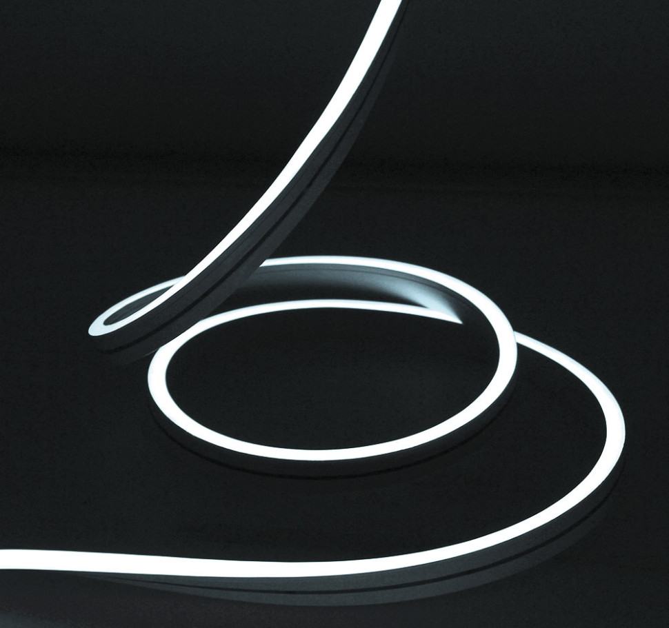 Светодиодный Гибкий Неон Rich LED, односторонний, белый, кратность резки 1 метр,  размер 8*16 мм, 220 В, 50 м, арт. RL-FX816-120-220V-W/W