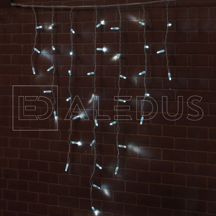 Электрогирлянда Бахрома ALEDUS 3x0.9 м, белый провод, ПВХ, белый, арт. i-WP-3x0.9M-W