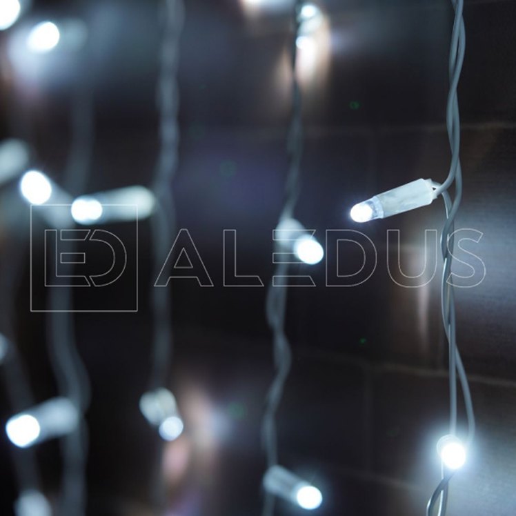 Электрогирлянда Бахрома ALEDUS 3x0.9 м, белый провод, ПВХ, белый, арт. i-WP-3x0.9M-W