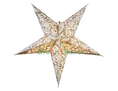 Звезда на подвеске Дэзлинг золотая 45 см, арт. 501-23