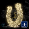 Светодиодная гирлянда Rich LED 10 м, 100 LED, 220 В, соединяемая, влагозащитный колпачок, теплая белая, прозрачный провод, арт. RL-S10C-220V-CT/WW