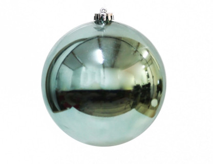 Однотонный пластиковый шар 150 мм, глянцевый, голубой, арт. 1112698-01