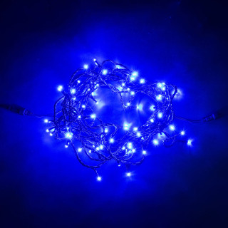 Светодиодная нить, 24V, 10 м., PVC , черн. пр., синий, LaitCom, арт. PST100-11-1B 05-046