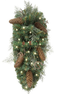 Хвойная капля Верасль 50 см., 30 теплых белых Led ламп, арт. 52039