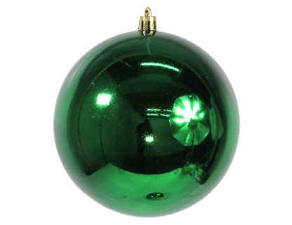 Пластиковый шар 120 мм., зеленый, глянцевый, в наборе - 2 шара, Ели Пенери, арт. JNPS-12-G