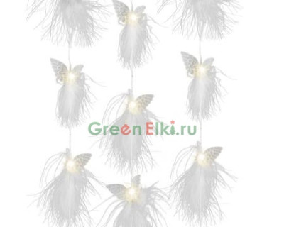 Светодиодная гирлянда Крылья Ангела 2 м., 20 LED ламп, теплый белый, Kaemingk, арт. 483343